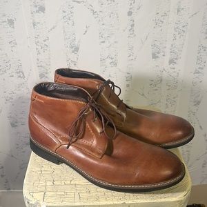 Mens Rockport Leather Chukka Boots Shoes Size 14 Brown Tailoring Guide V83002